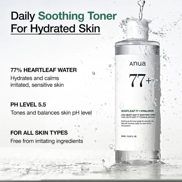 Anua Heartleaf 77% Soothing Toner, 250ml