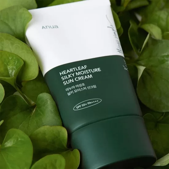 Anua Heartleaf Silky Moisture Sun Cream, SPF-50+, PA+++, 50ml