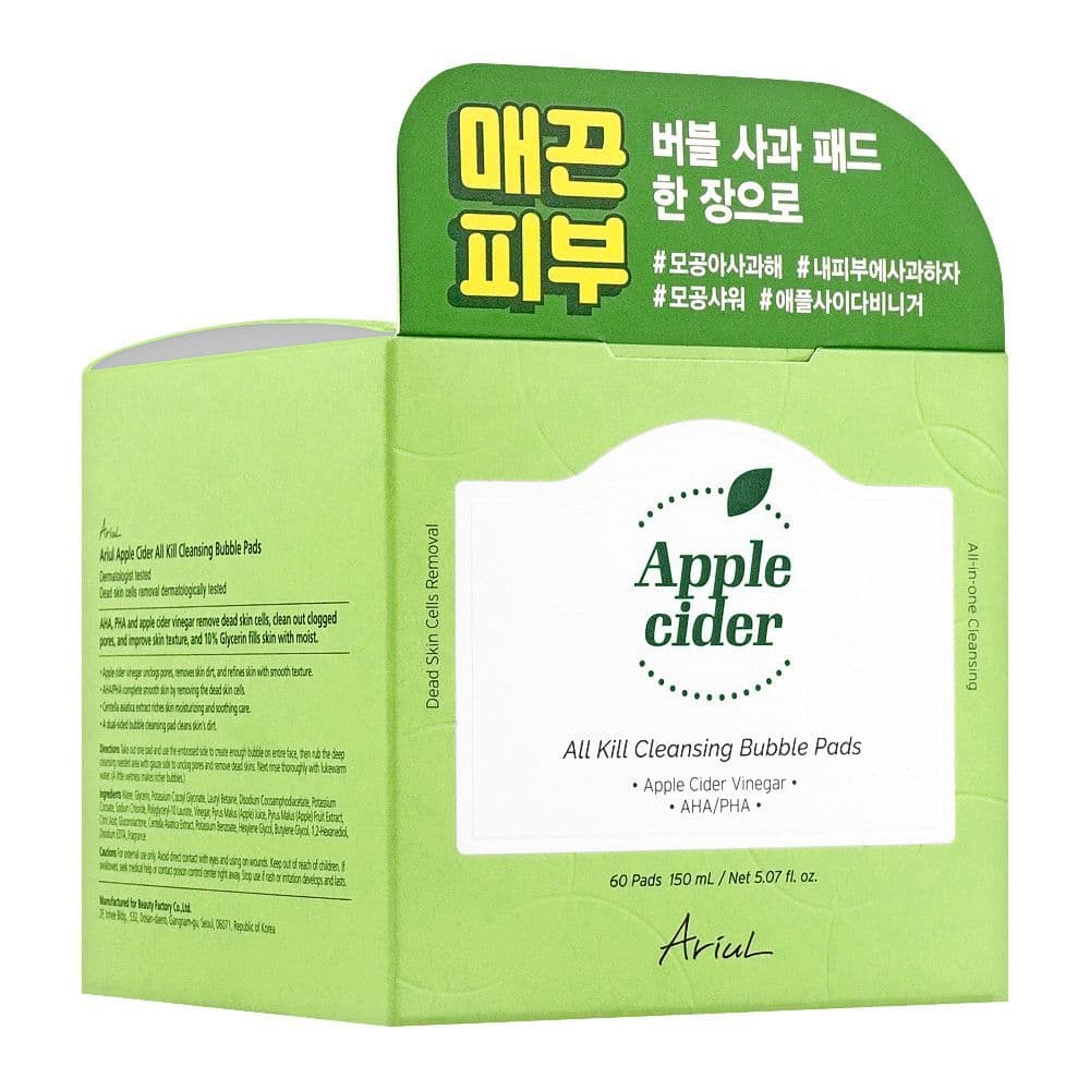 Ariul Apple Cider All Kill Cleansing Bubble 60-Pads, 150ml