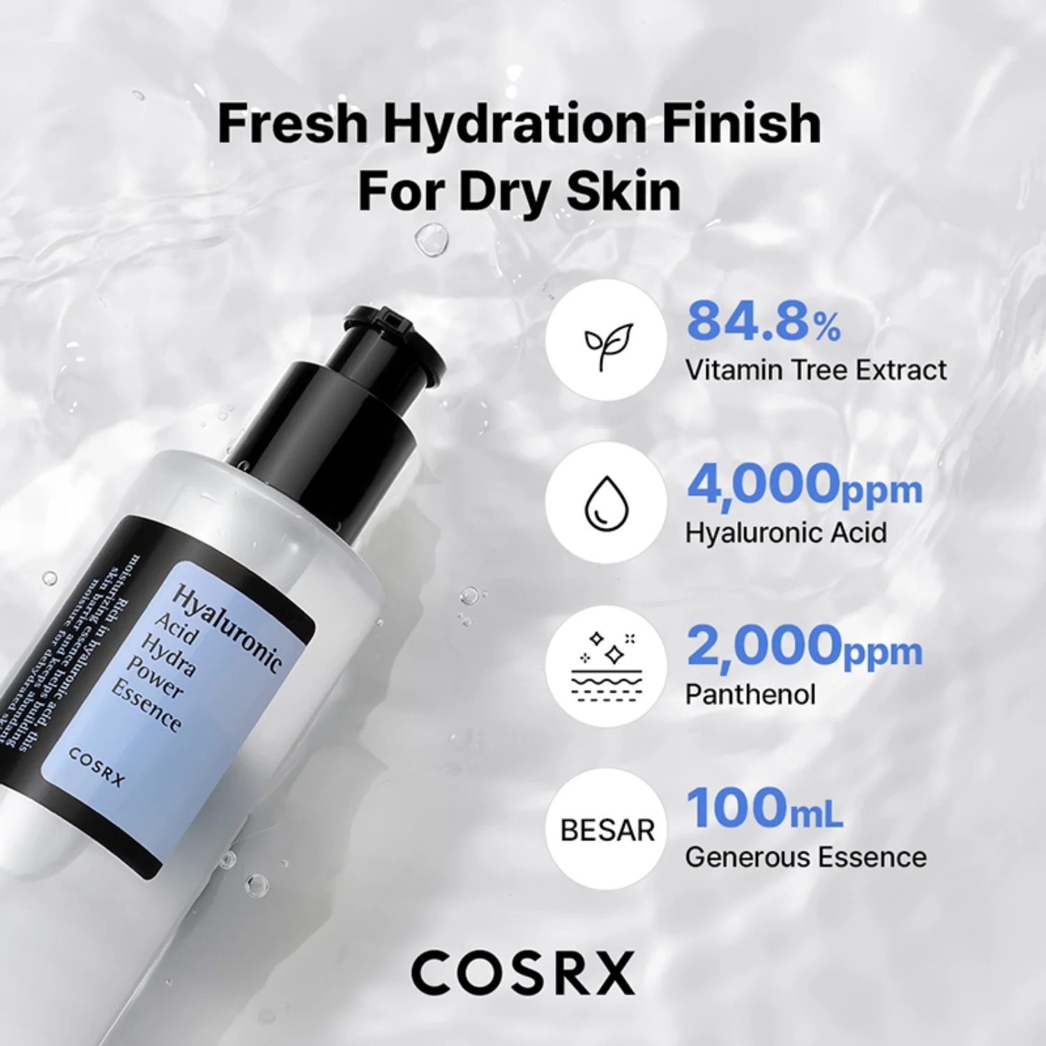 COSRX Hyaluronic Acid Hydra Power Essence, 100ml