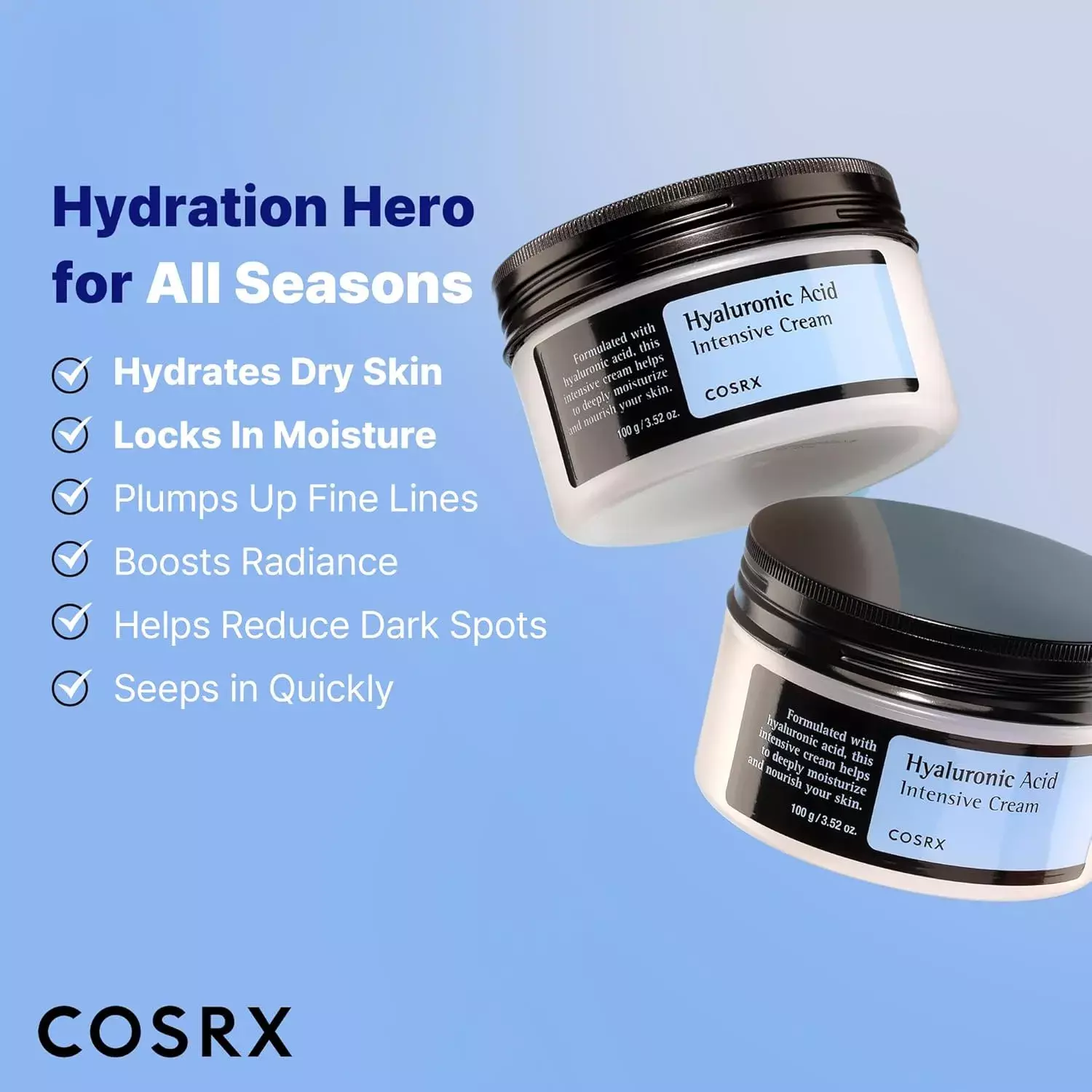 COSRX Hyaluronic Acid Intensive Cream, 100g