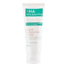 Esfolio Clear Cleansing Foam, 3HA AHA.BHA.PHA, For Clear Skin, 100ml