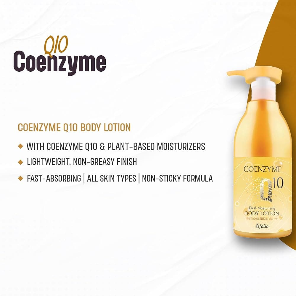 Esfolio Coenzyme Q10 Fresh Cleansing Body Wash, For Dry Skin, 500ml