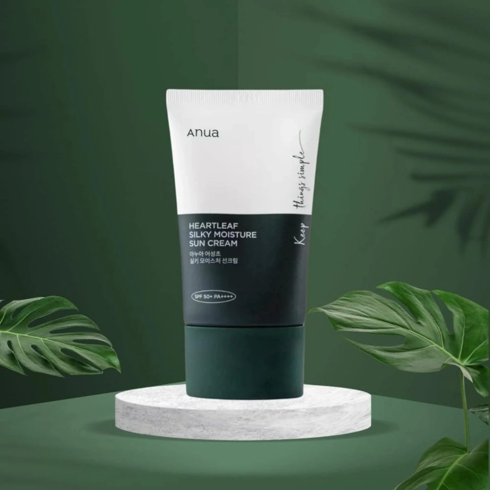 Anua Heartleaf Silky Moisture Sun Cream, SPF-50+, PA+++, 50ml