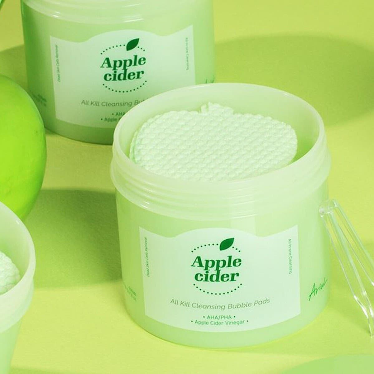 Ariul Apple Cider All Kill Cleansing Bubble 60-Pads, 150ml