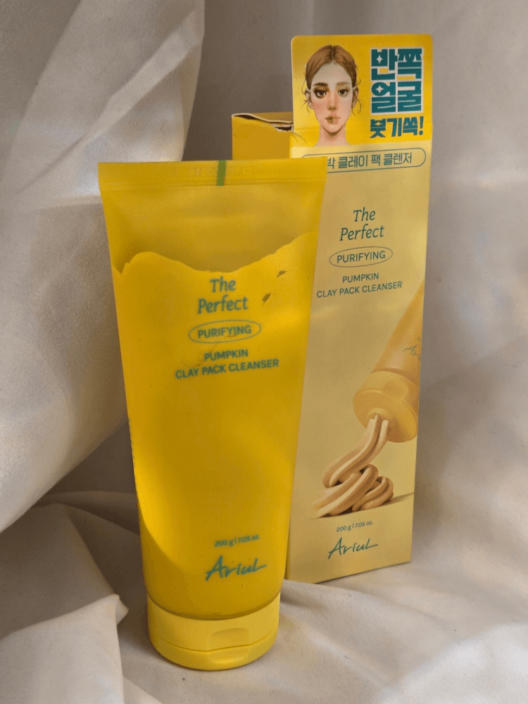 Ariul The Perfect Purifying Pumpkin Clay Pack Cleanser, Glycerin & Hyaluronic Acid, For Dry Skin, 200g