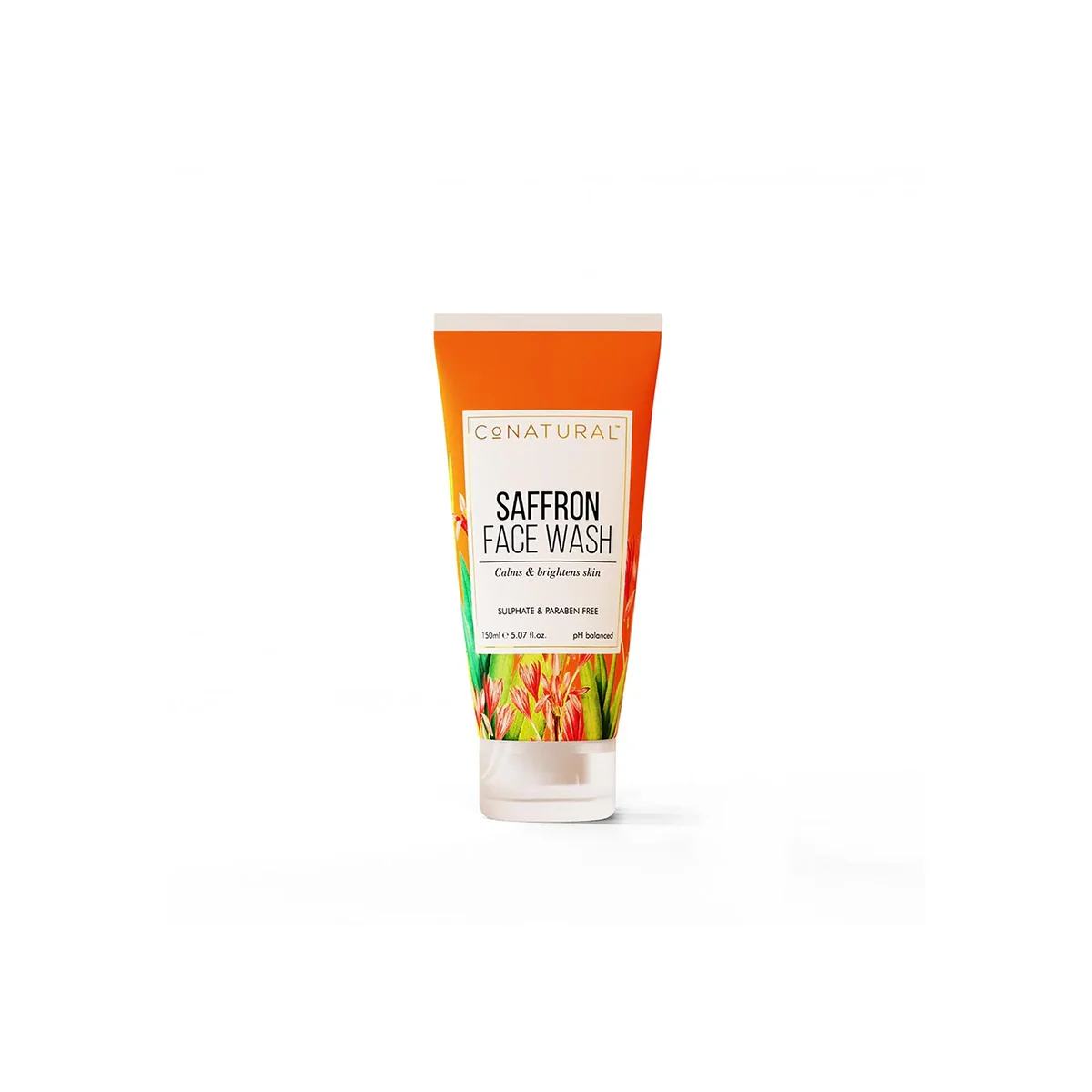 CoNatural Saffron Face Wash, Calms & Brightens Skin, 150ml