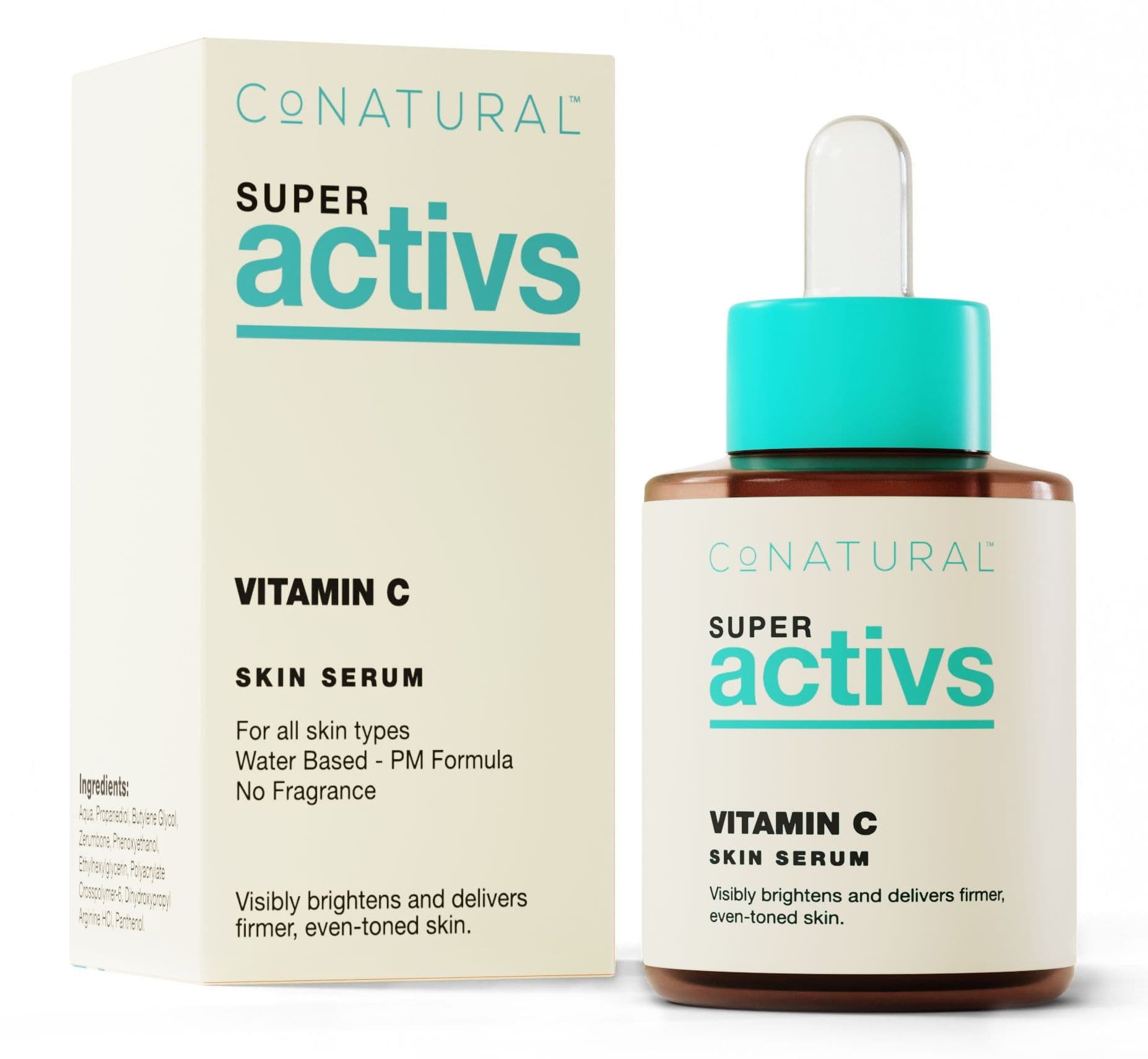 CoNatural Super Activs Hyaluronic Acid 2% & Vitamin B5 Skin Serum, For All Skin Types, 30ml