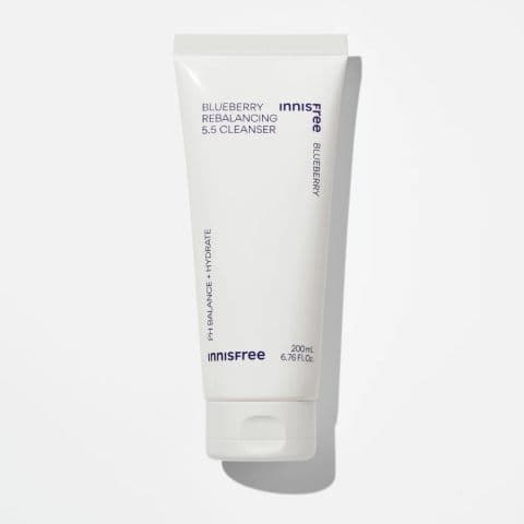 Innisfree Blueberry Rebalancing 5.5 Cleanser, Glycerin & Citric Acid, For Sensitive Skin, 100g
