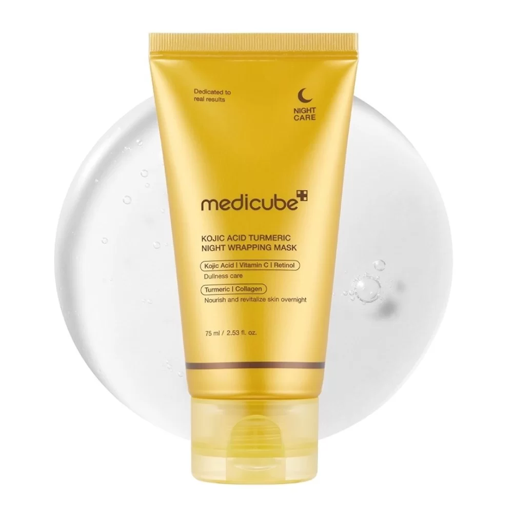 Medicube Night Wrapping Mask, Kojic Acid, Turmeric, For All Types Of Skin, 75ml
