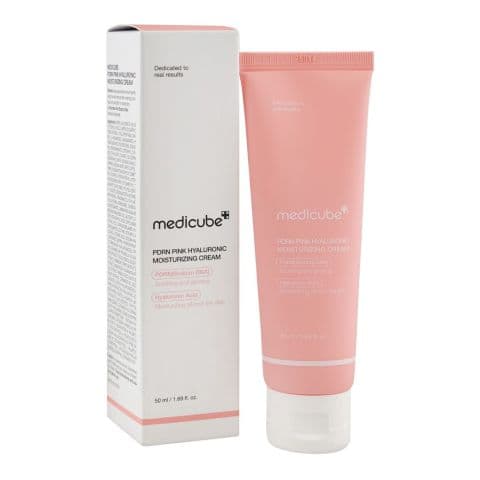Medicube PDRN Pink Hyaluronic Moisturizing Cream, Hyaluronic Acid, Glycerin & Niacinamide, For Dull & Combination Skin, 50ml