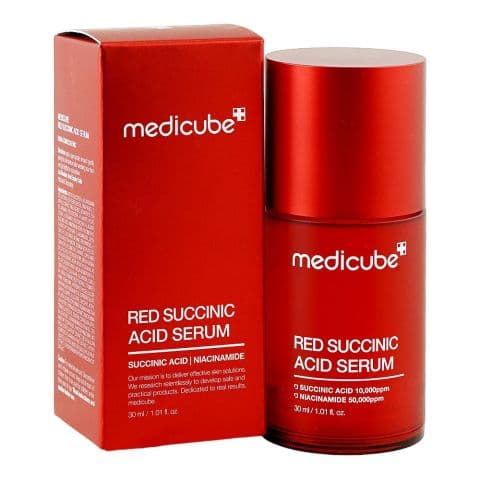 Medicube Red Succinic Acid Serum, Succinic Acid, Niacinamide, For Acne-Prone Skin, 30ml